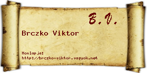 Brczko Viktor névjegykártya
