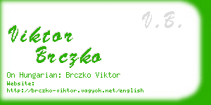 viktor brczko business card